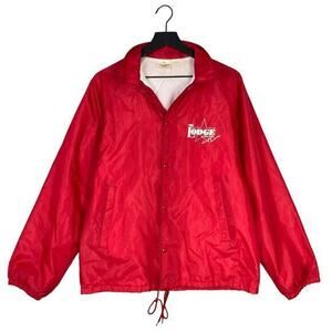 The Lodge Star Lake Auburn Sportswear Vintage Red Windbreaker Jacket M‎ Unisex
